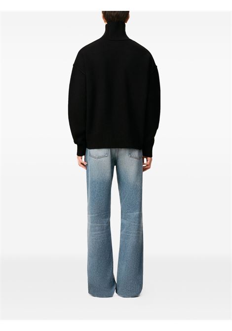 maglione collo alto adc uomo nero AMI PARIS | UKS839.018009